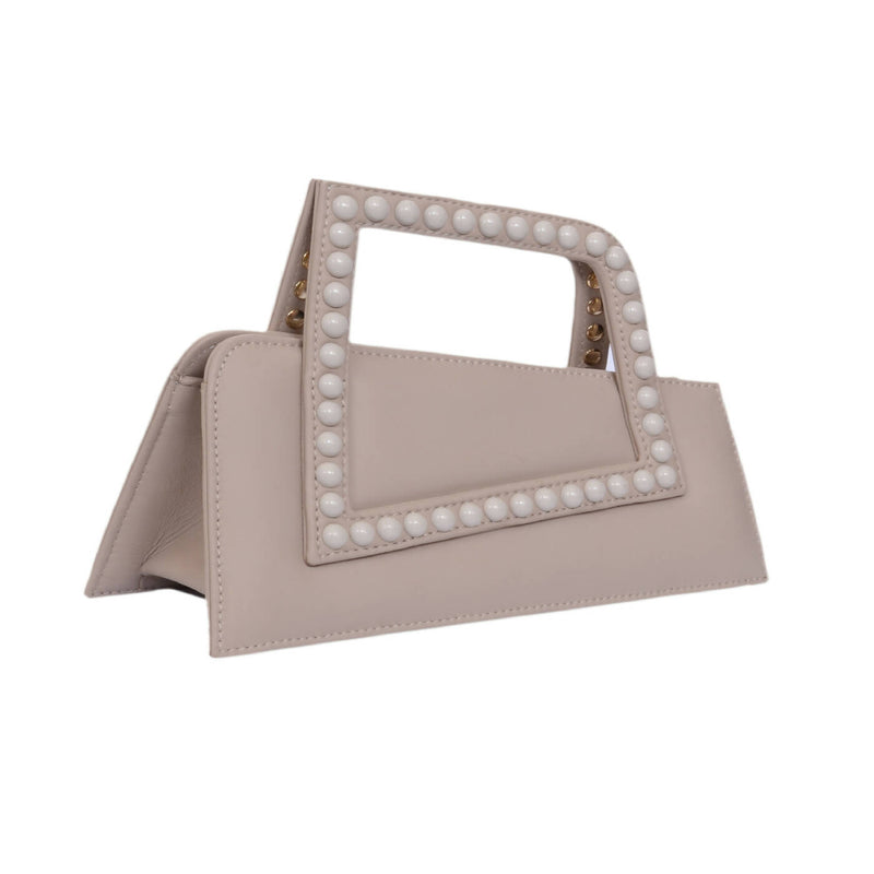 ASYMMETRICAL TOP HANDLE BAG