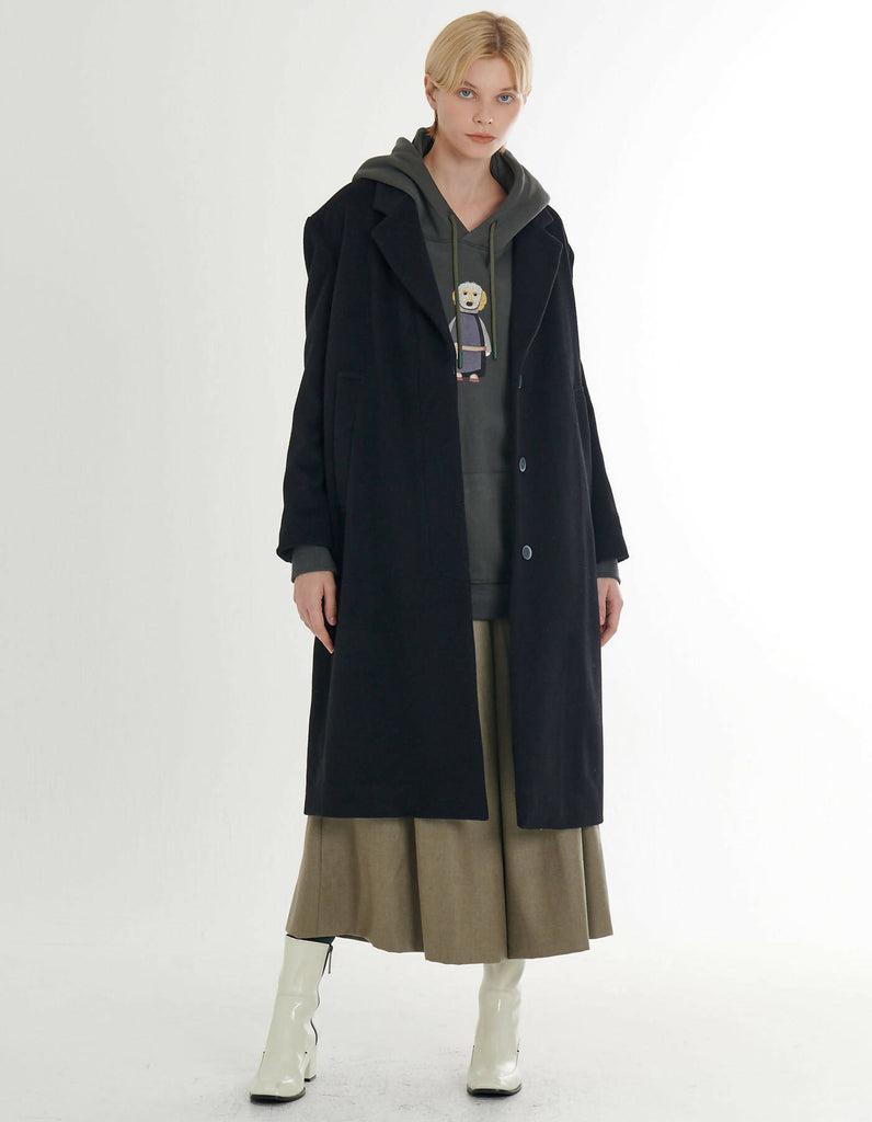 Cashmere Loose Fit H-Line Coat