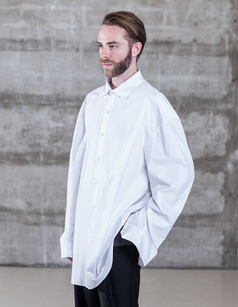 Extreme Oversize White Dress Shirt