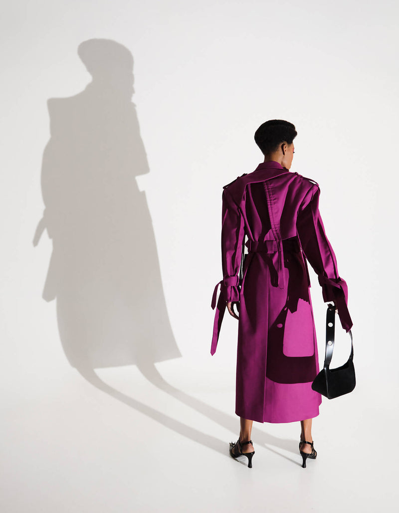 Purple Trench Coat