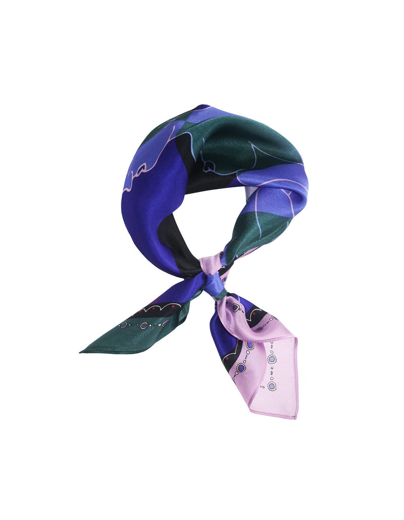 Mirrored Silk Scarf