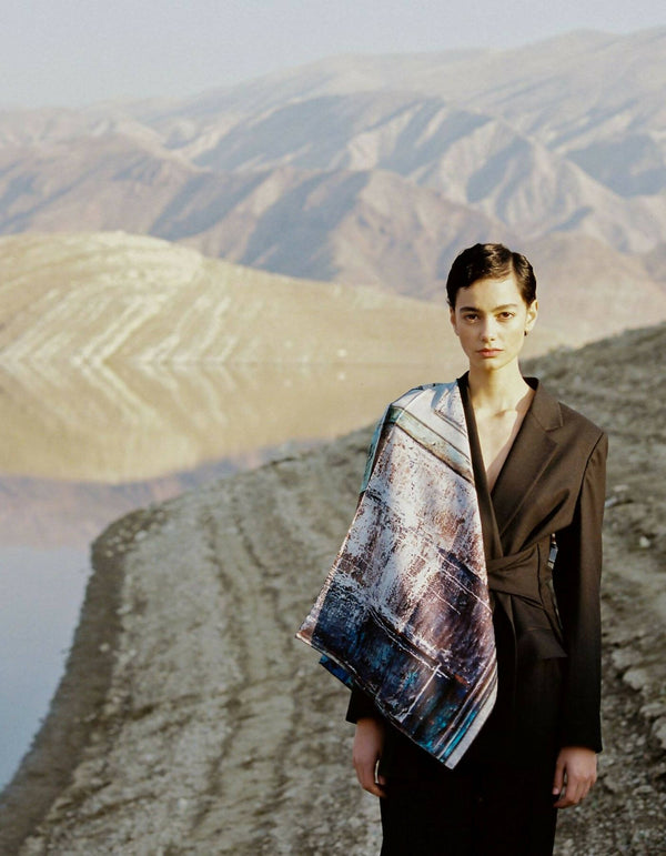 Silk Scarf “Composition #97″