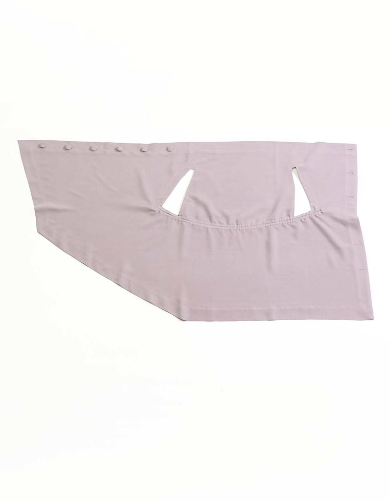 Sleeveness Top with Closed-Neck and Midi Skirt